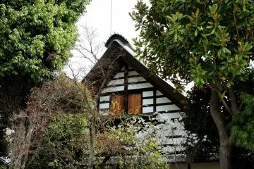 Gable with a spring view