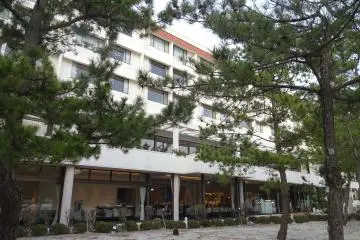 Beach entrance view