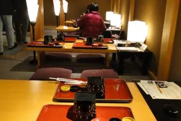 The interior of the restaurant