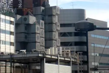 This cool building is Nakagin Capsule Tower