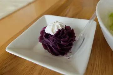 Purple sweet potato dessert