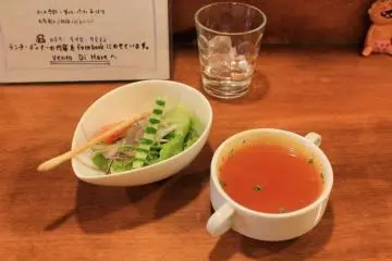 Soup and salad starter