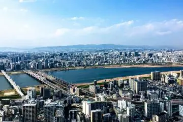 A breathtaking view over the Yodo River (Photo: Ophelia Cai)
