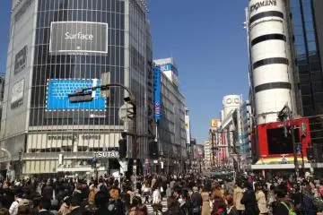 Looking north towards Inokashira dori (street)