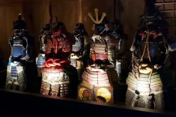 This armor was on display in a room opened especially during the restoration