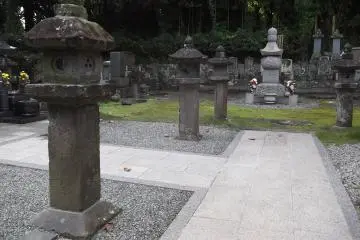 In the graveyard