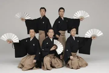 The performing Kabuki troup