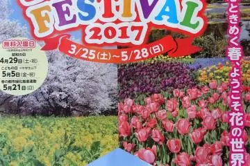 งานเทศกาลดอกไม้ประจำปี ในปี 2017 นี้ งานเทศกาลเริ่มขึ้นตั้งแต่วันที่ 25 มีนาคม ถึงวันที่ 28 พฤษพาคม 