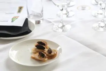 Sake with rich foie gras