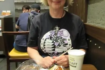 I really enjoyed takoyaki with beer!