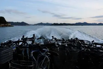 นั่งเรือเฟอร์รี่กลับ