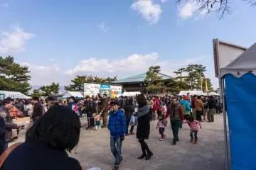 Tempat utama yang berdekatan dengan pelabuhan feri adalah tempat sebagian besar tiram dijual!