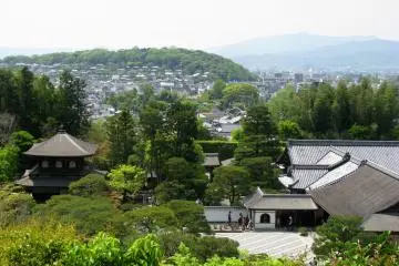 The view of Kyoto from Ginkakuji