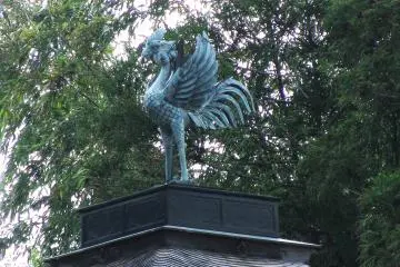 Ginkakuji is topped with a Phoenix