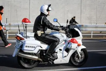 <p>Les motards de la police d'Ehime &eacute;taient sur leur 31</p>
