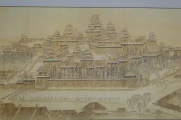 An old view of Kumamoto Castle