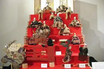 Oshie doll included into traditional Hina display