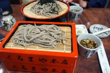 Soba noodles, local food in Nagano
