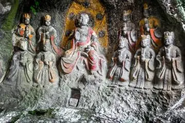 Although some statues have weathered better than others
