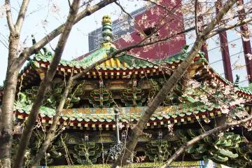 The fragment of the Kanteibyo temple