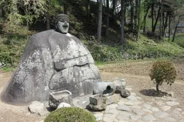 Rock statue of a Buddha