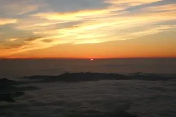 To watch the rising sun get bigger above the clouds was a truly unforgettable experience