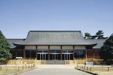 A grand ceremonial gate welcomes visitors