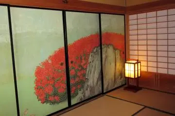 The painting with azalea