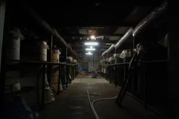 Inside the Edo Period brewery at Baba Honten
