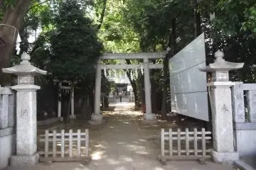 The main gate from the street