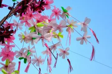 Spring street's decoration for the festival