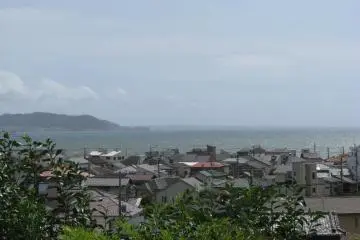 The view of Kamakura and the ocean