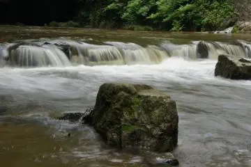 Backwater at Nunobiki Falls