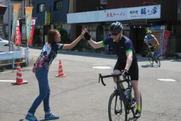 Ryan finishing the Ride