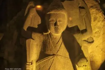 A sculpture of Benzaiten, the goddess of knowledge and love