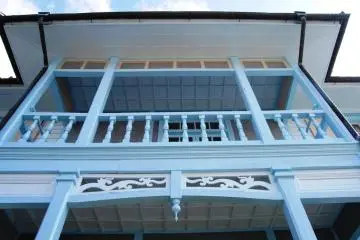 Close-up view of Western-style house at Nagasaki's Hollander Slope