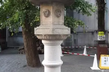 An old lantern in the grounds