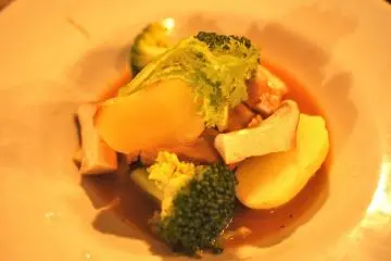 Main dish - sauteed fish in light butter sauce