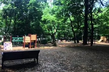 One of the playgrounds located within the park