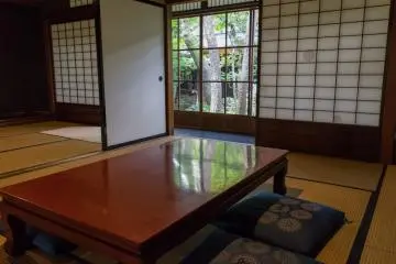 Inside the Kusakabe Mingei-kan.