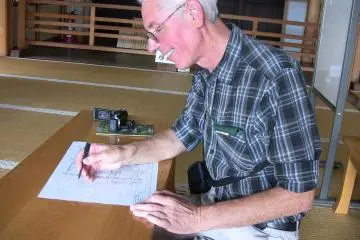 Me trying my best on the Kanji tests
