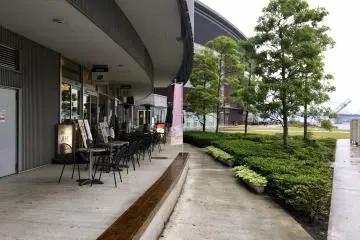 Outside eating area