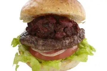 The delicious chili burger