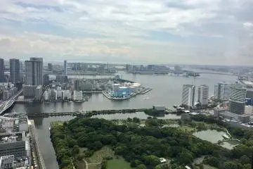 Tokyo Bay as seen from the observation area