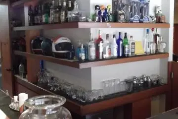 The bar area