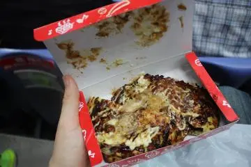Okonomiyaki - an Osaka local specialty