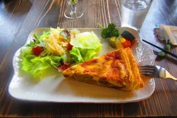 Sweet potato quiche, the piece de resistance