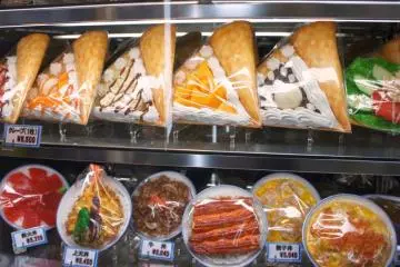 Plastic Crepe models at Kappabashi Street in Asakusa