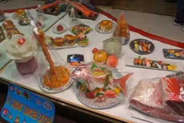 Assortment of food models: The more time you spend on Kappabashi, the line between being fake or real gets thinner and thinner