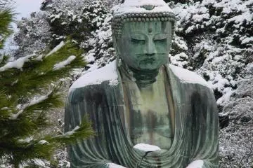 The Great Buddha of Kamakura is world-famous.